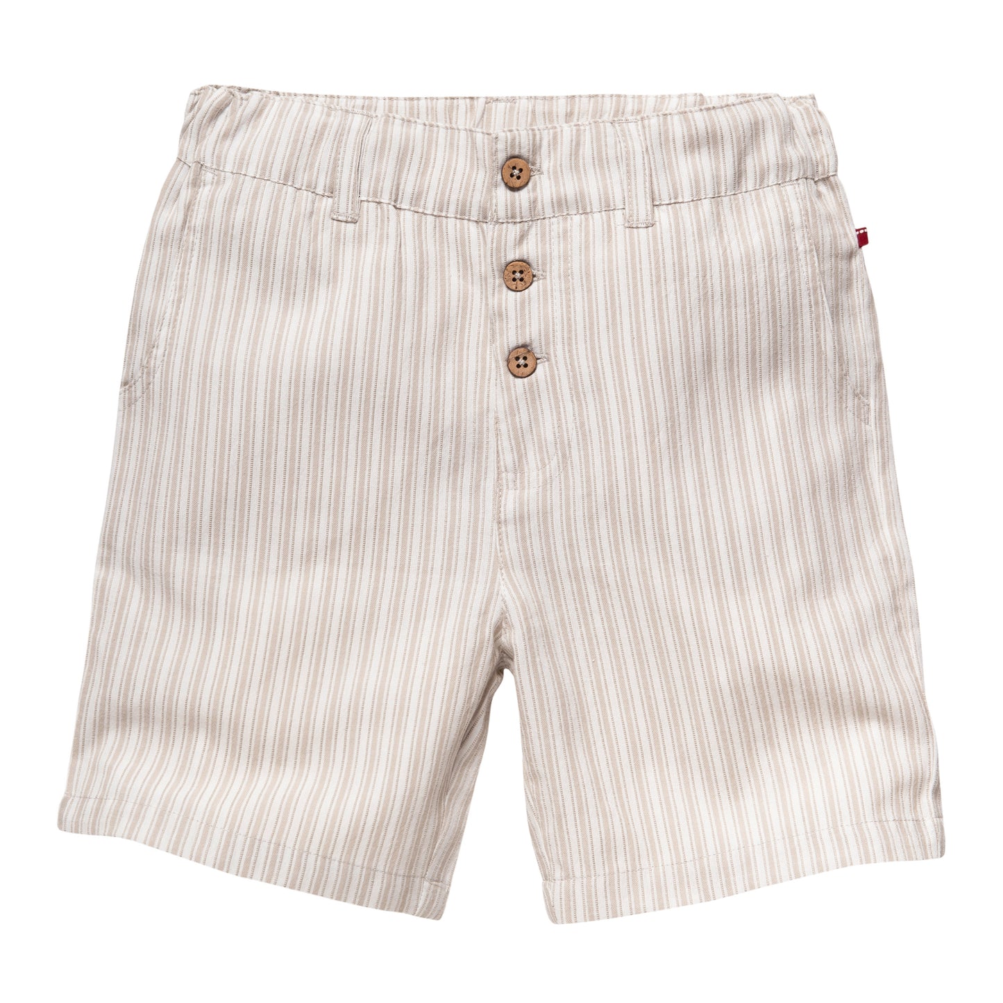 Shorts in cotone biologico - Righe Sabbia