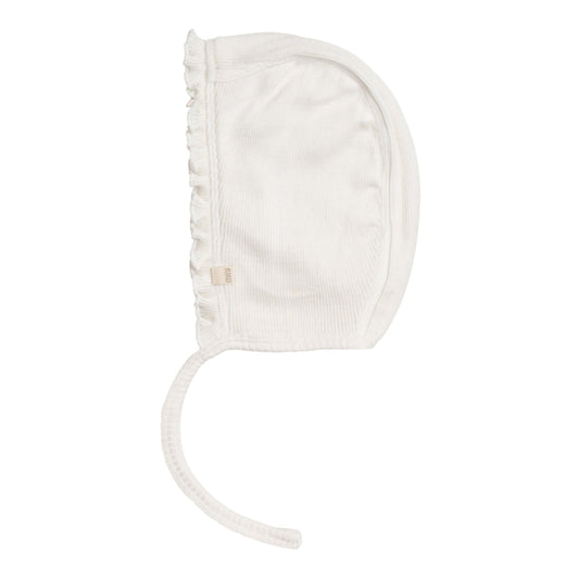 Cuffietta neonato con balze in Seta e Cotone - Colori Vari