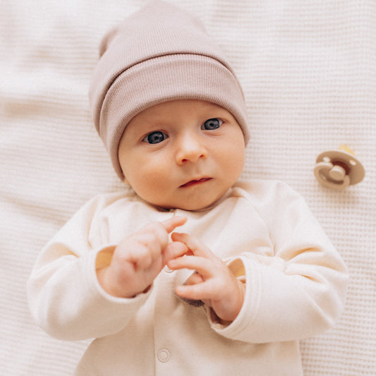 Berretto in Cotone Biologico - Rosa Antico