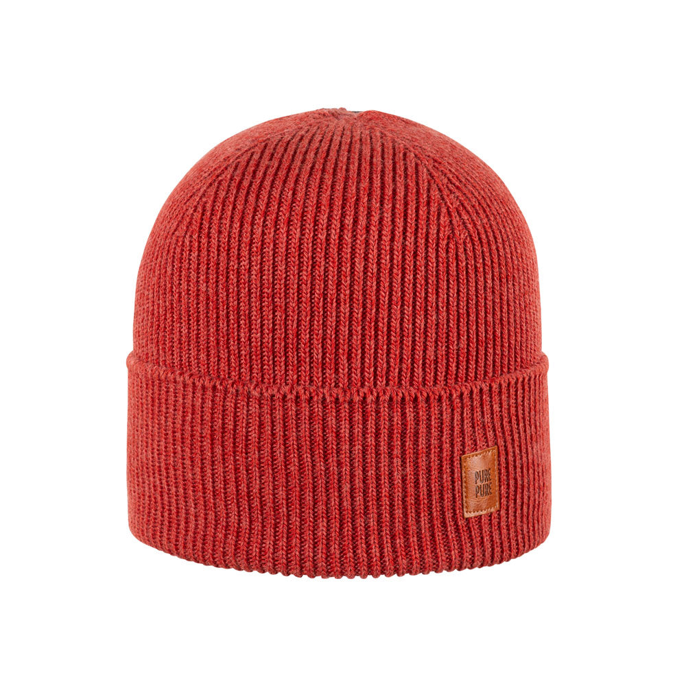 Berretto in Lana Cotone e Seta - Rosso