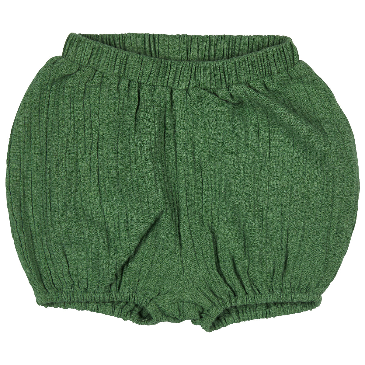Shorts in Mussola di Cotone Biologico - Verde