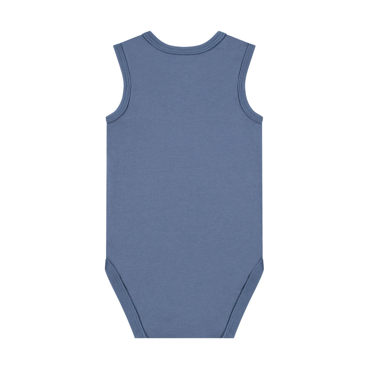 Box 3 pz - Body smanicato in Bamboo e Cotone Bianco/Verde/Blu