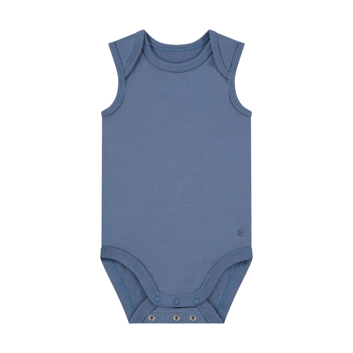 Box 3 pz - Body smanicato in Bamboo e Cotone Bianco/Verde/Blu