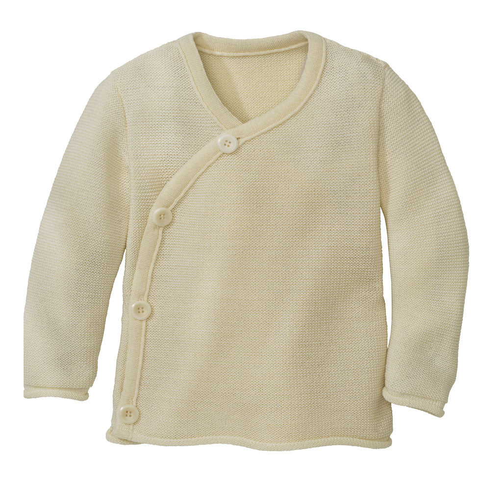 Cardigan con allacciatura kimono - Naturale