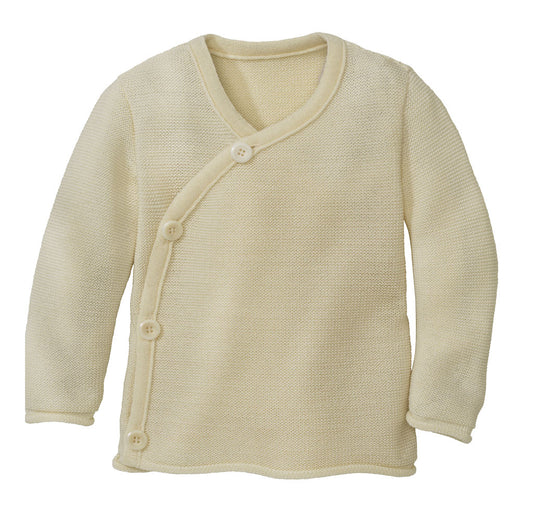 Cardigan con allacciatura kimono - Naturale