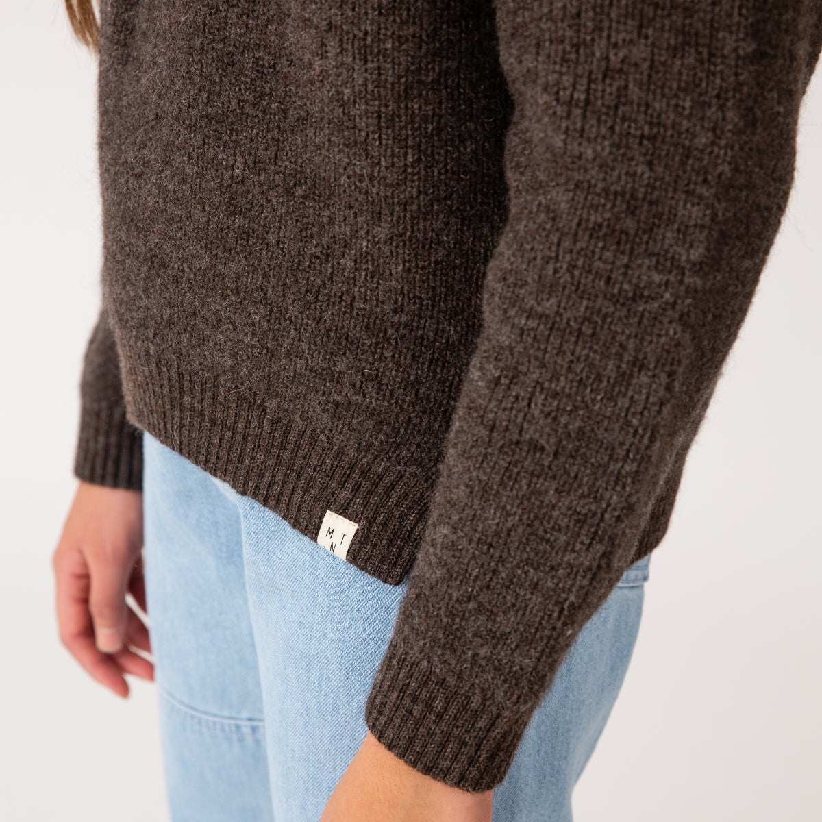 Maglioncino in lana Merino/Alpaca colore Vulcano