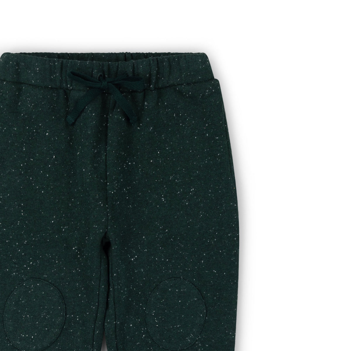 Pantaloni in felpa di Cotone Biologico con toppe - Verde Foresta