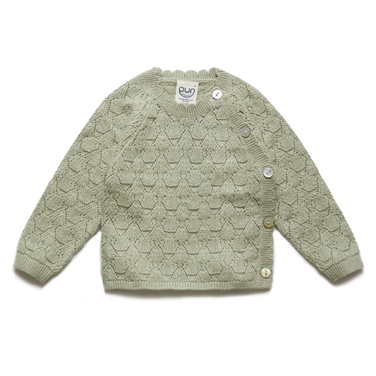 Cardigan kimono in Cotone e Seta ajour - Colori vari