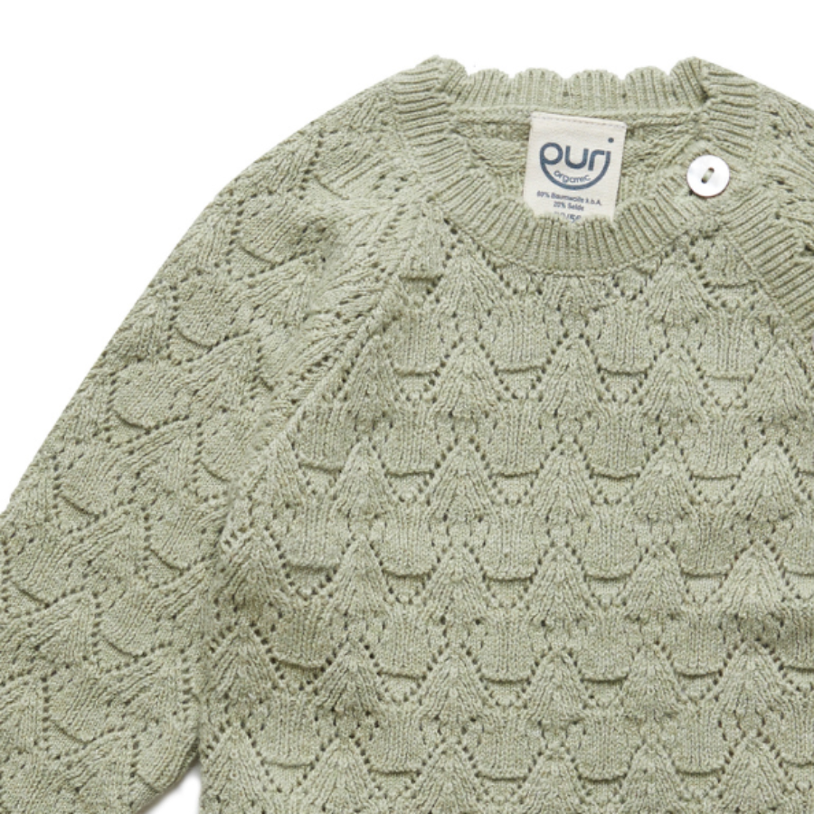 Cardigan kimono in Cotone e Seta ajour - Colori vari