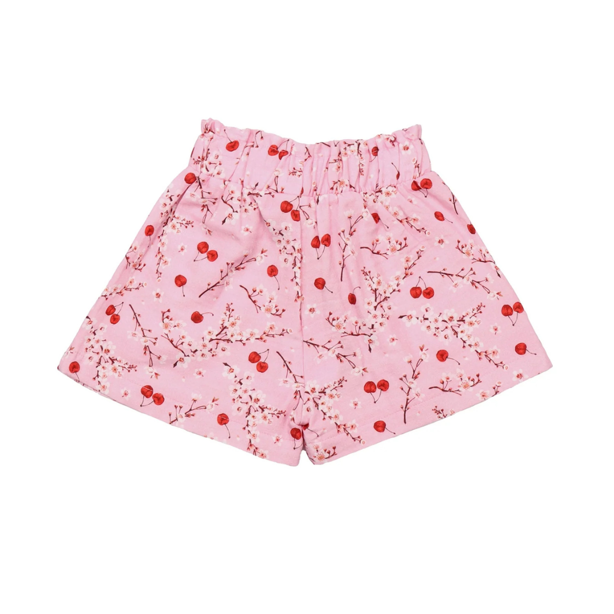 Shorts in Mussola di Cotone Biologico - Ciliegie