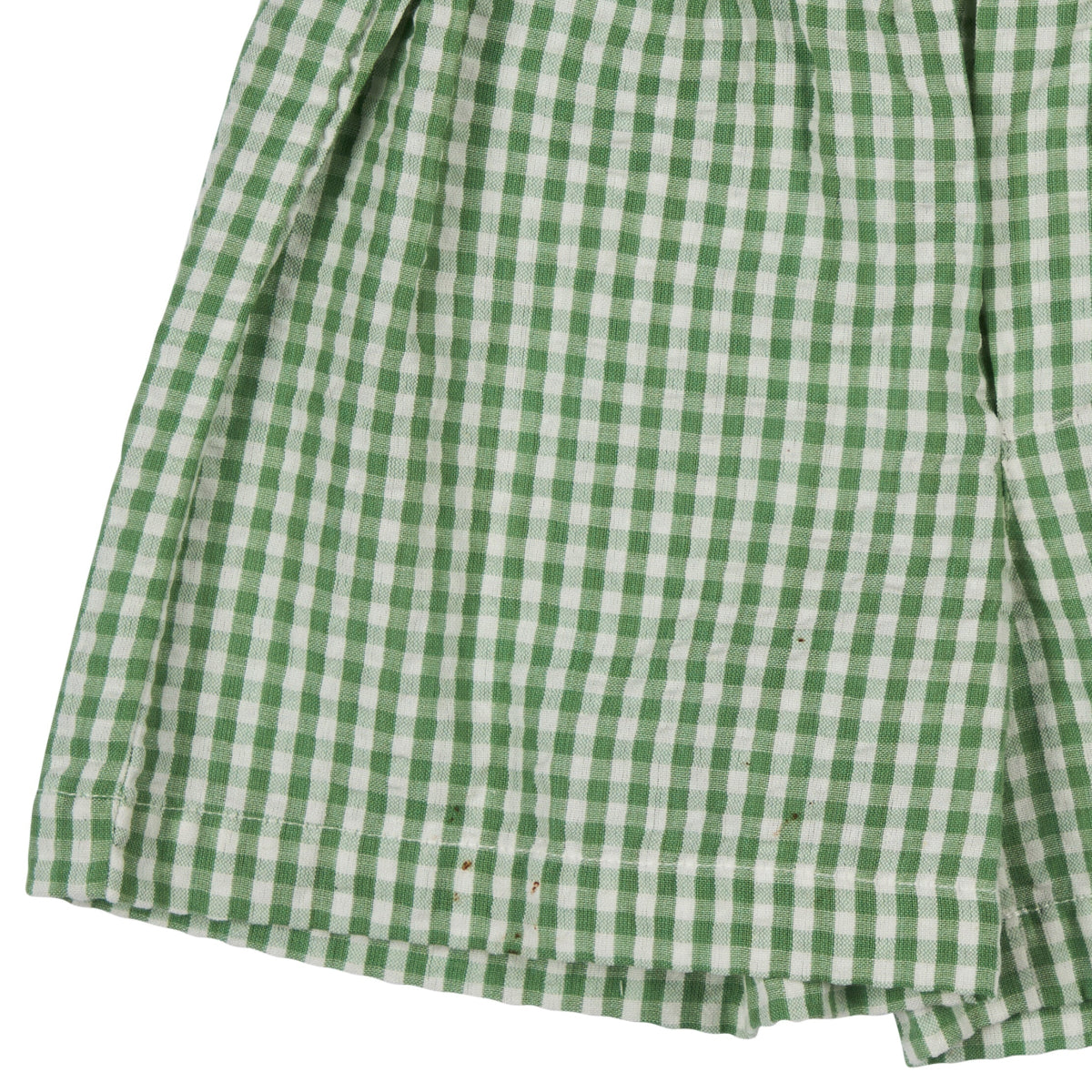 Pantaloncini in Cotone Biologico - Vichy Verde