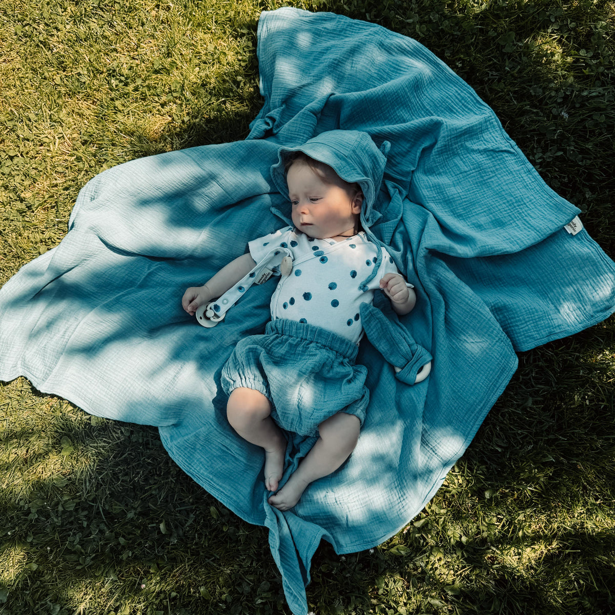 Copertina in Mussola di Cotone Biologico 100x100 cm