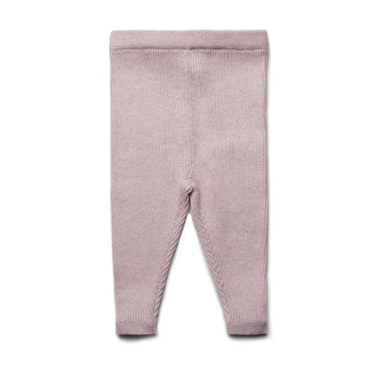 Leggings neonato in Cotone e Lana a costine - Colori vari
