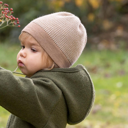 Giacca in lana cotta biologica - Oliva