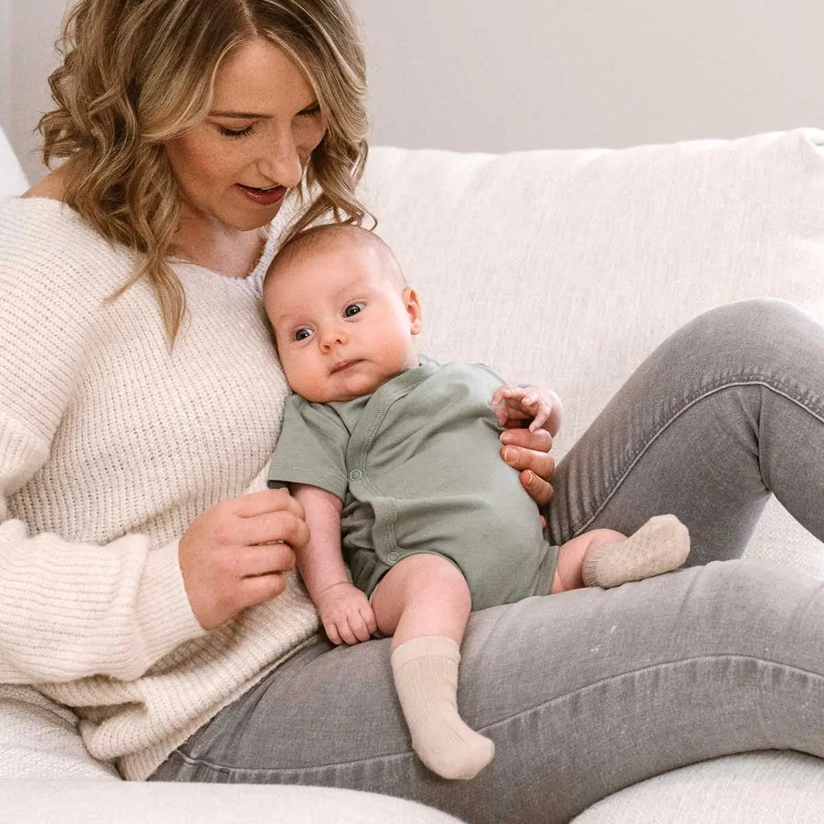 Box 3 pz - Body manica corta in Bamboo e Cotone Bianco/Verde/Blu