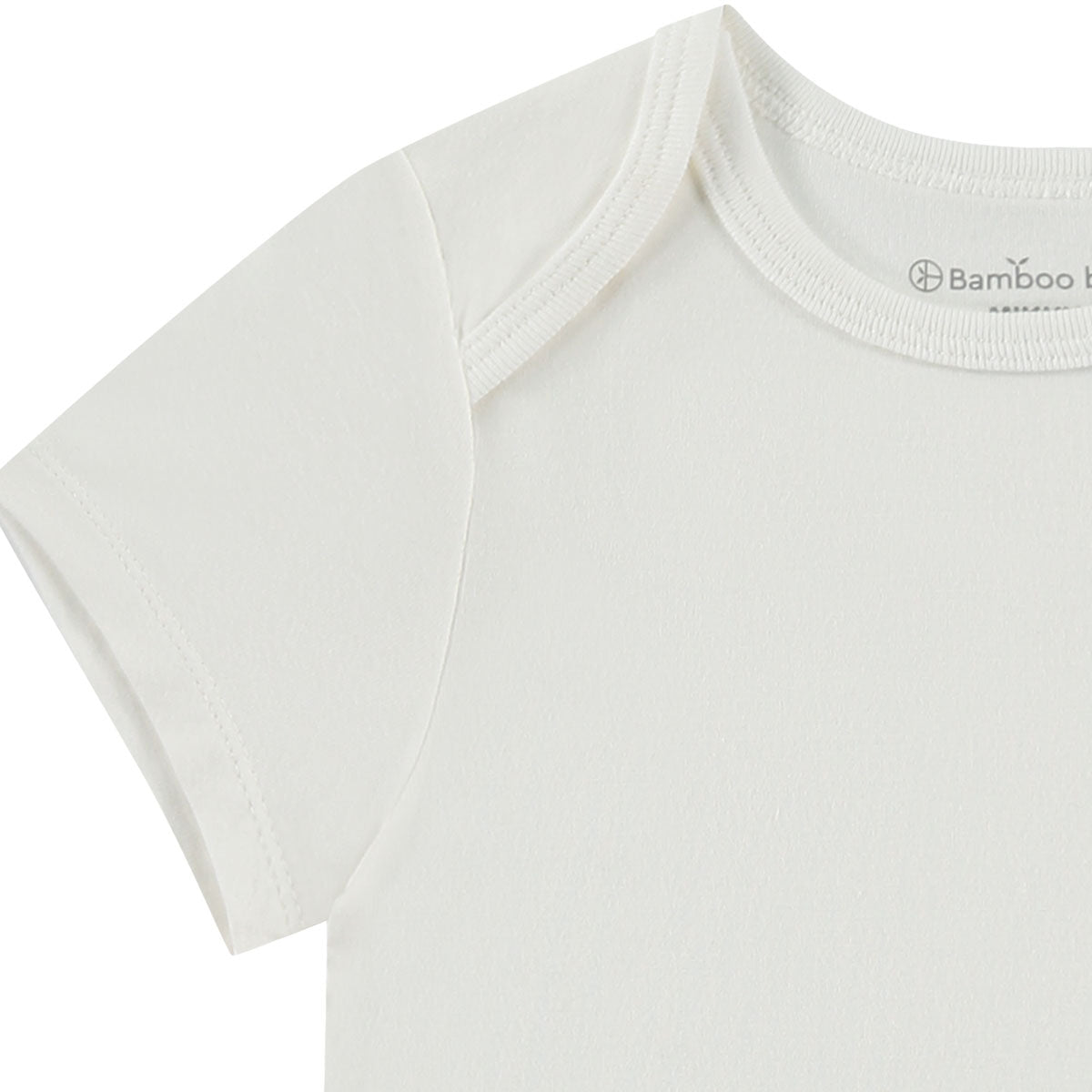 Box 3 pz - Body manica corta in Bamboo e Cotone Bianco