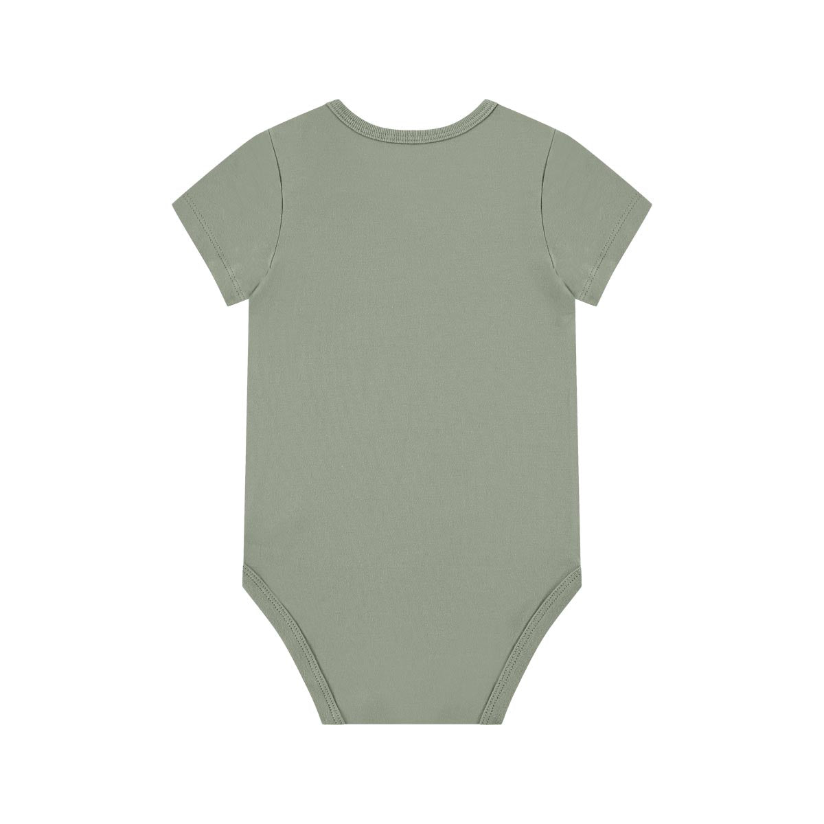 Box 3 pz - Body manica corta in Bamboo e Cotone Bianco/Verde/Blu