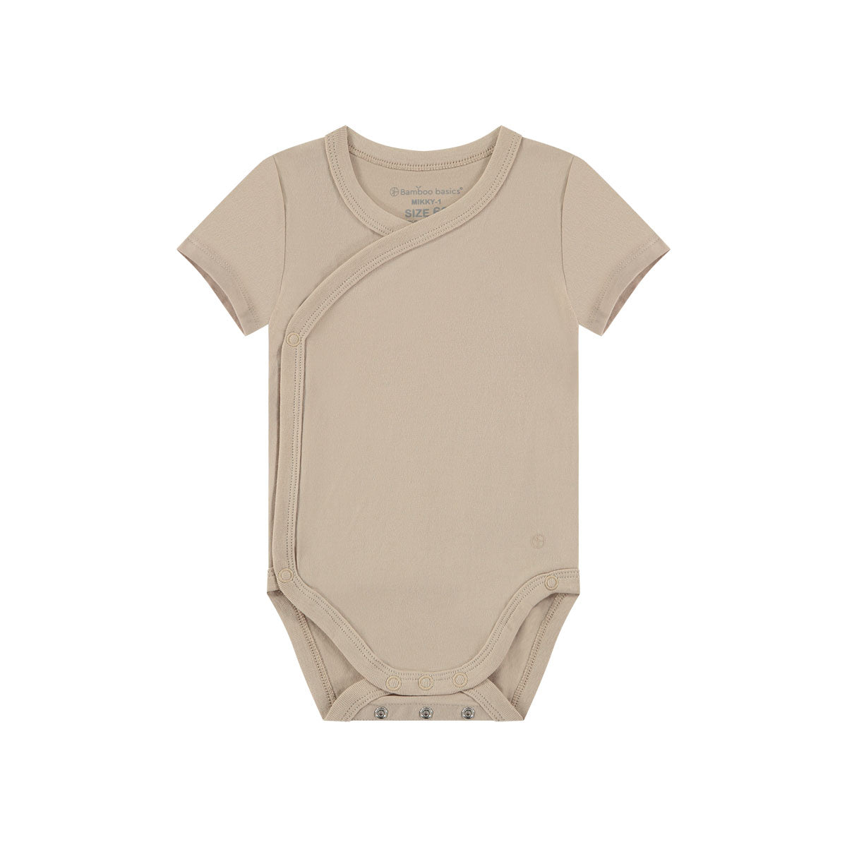 Box 3 pz - Body manica corta in Bamboo e Cotone Bianco/Beige/Rosa