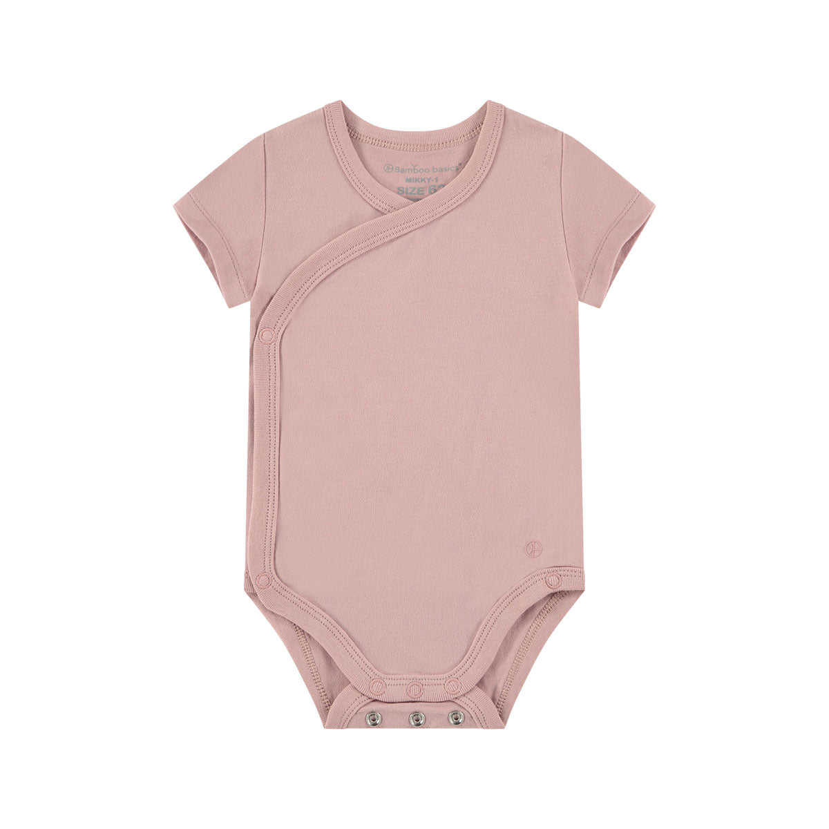 Box 3 pz - Body manica corta in Bamboo e Cotone Bianco/Beige/Rosa