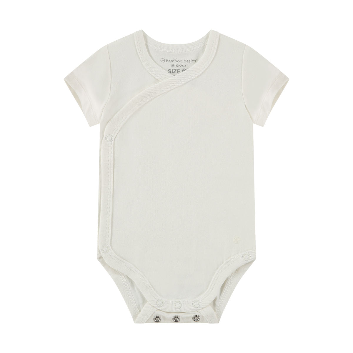 Box 3 pz - Body manica corta in Bamboo e Cotone Bianco/Verde/Blu