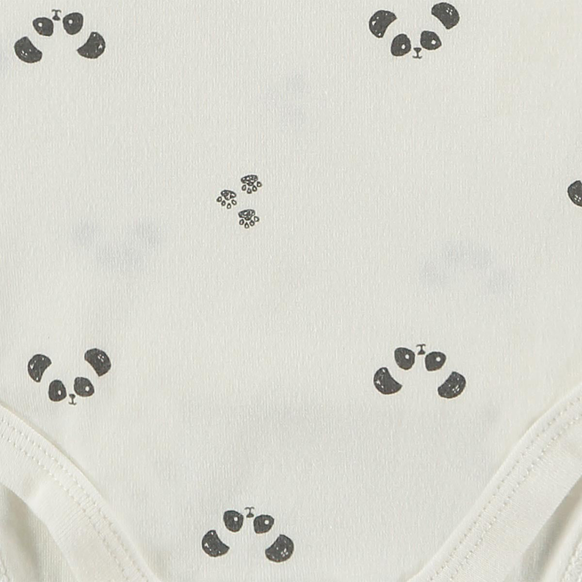 Box 3 pz - Body manica corta in Bamboo e Cotone Bianco