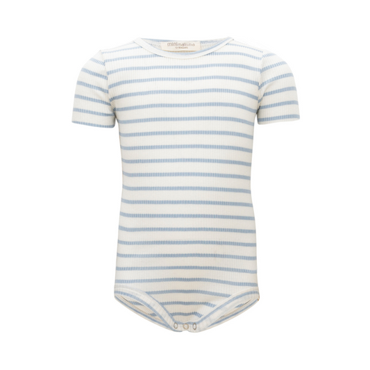 Body manica corta Seta e Cotone - Righe - Colori Vari