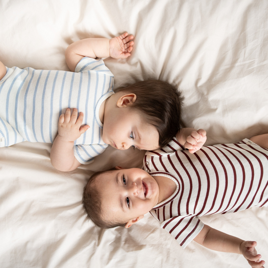 Body manica corta Seta e Cotone - Righe - Colori Vari