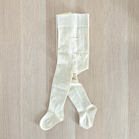 Calze baby in Lana e Cotone - Bianco Naturale