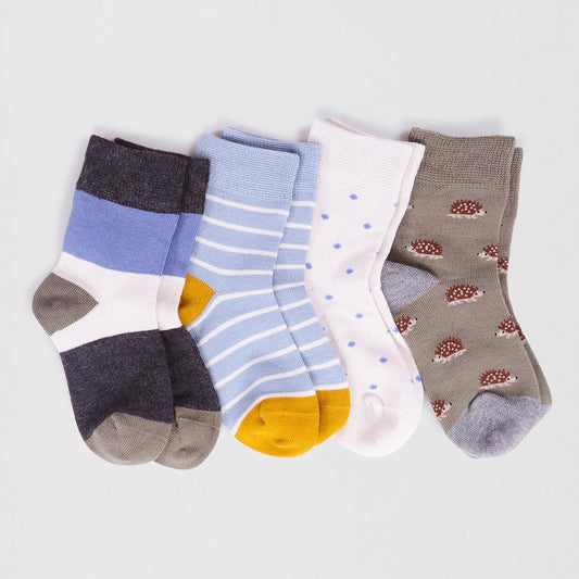 Box 4pz Calzini in bamboo BABY- 12/24 mesi - Ricci