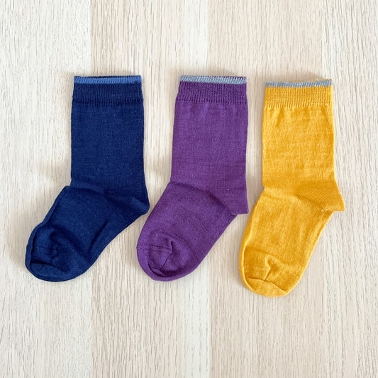 Calzini in Lana e Cotone - Viola