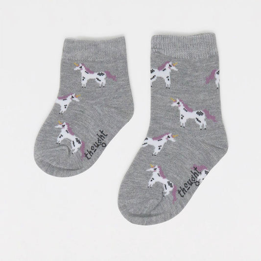 Box 4pz Calzini in bamboo BABY - 0/12 mesi - Unicorni