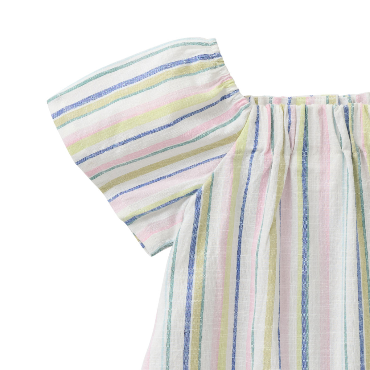Camicia in cotone biologico - Righe Blu/Malva