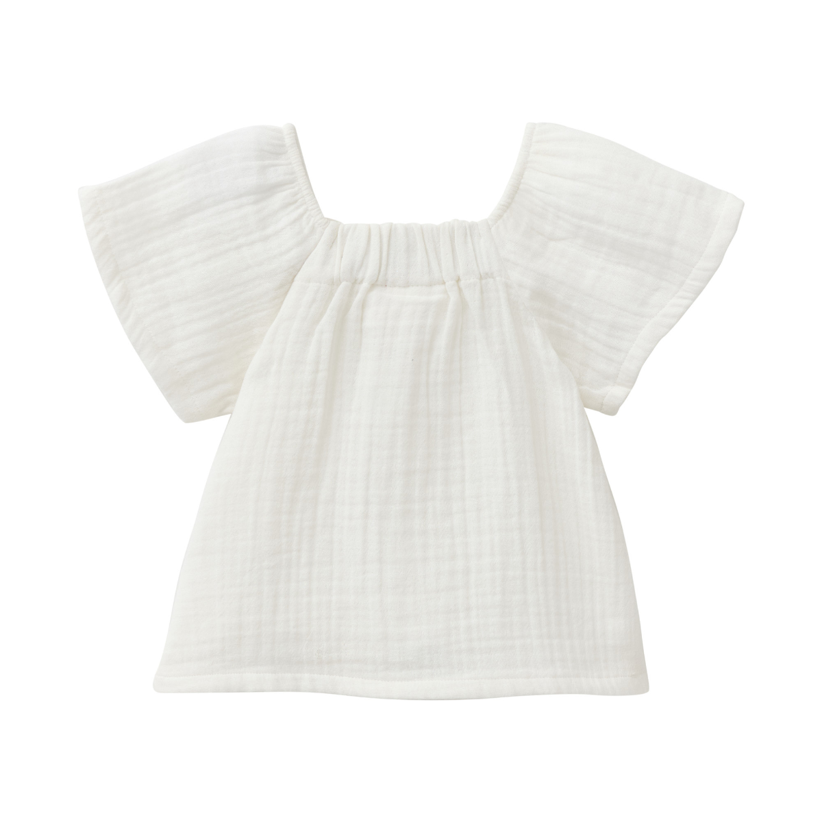 Camicia in mussola di cotone biologico - Bianco