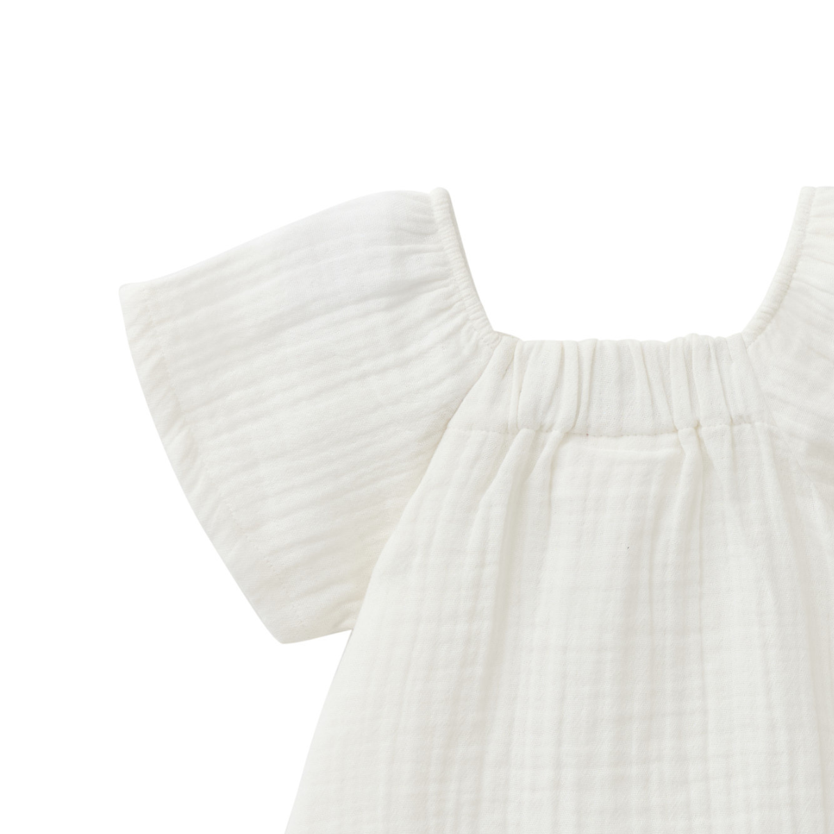 Camicia in mussola di cotone biologico - Bianco