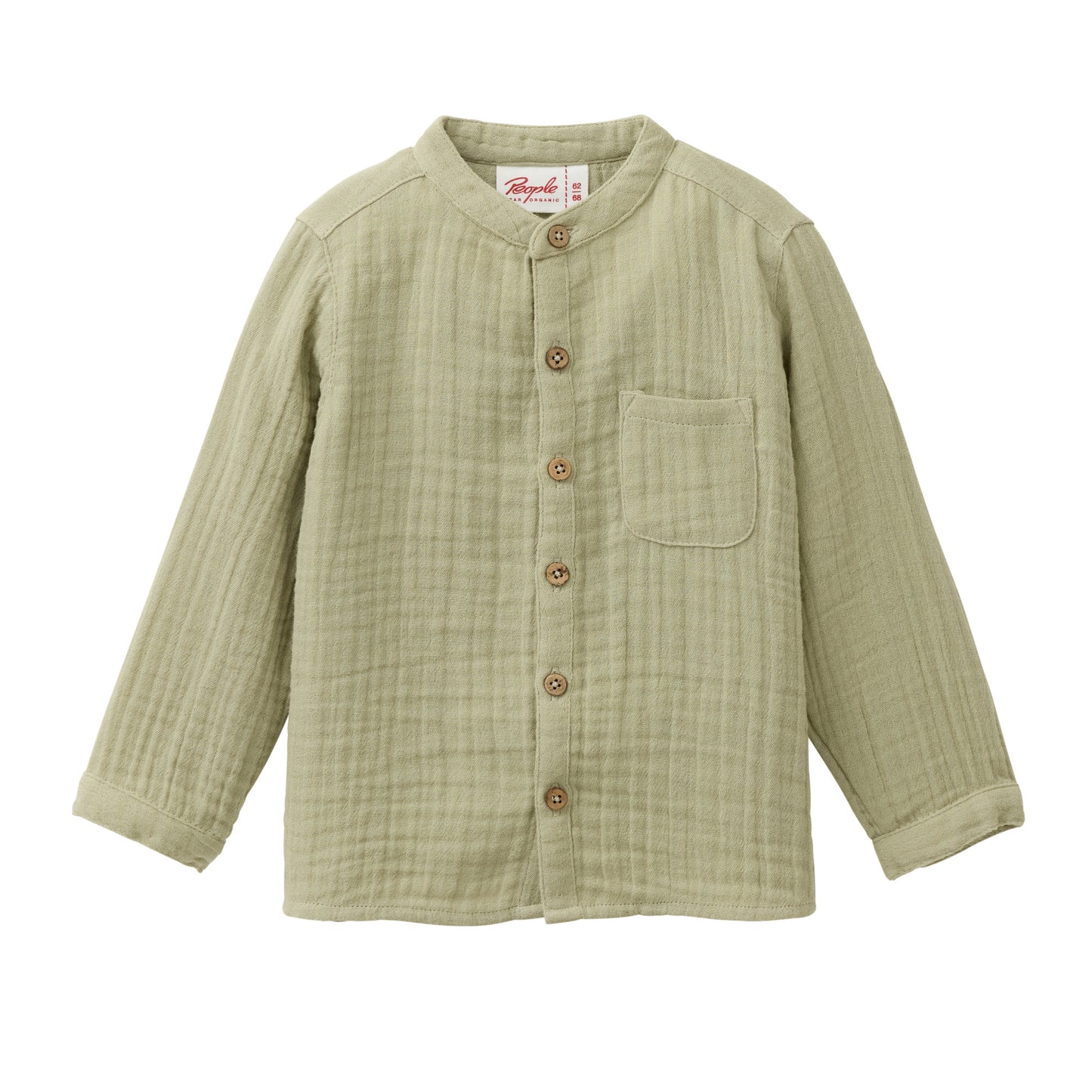 Camicia in mussola di cotone biologico - Salvia