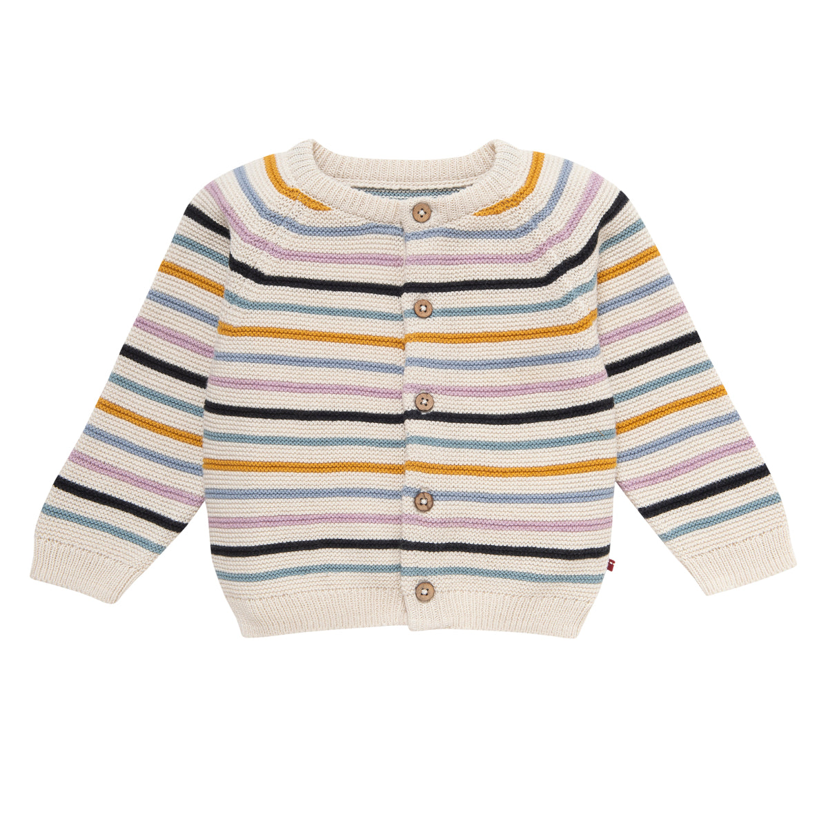 Cardigan in maglia di cotone biologico - Righe