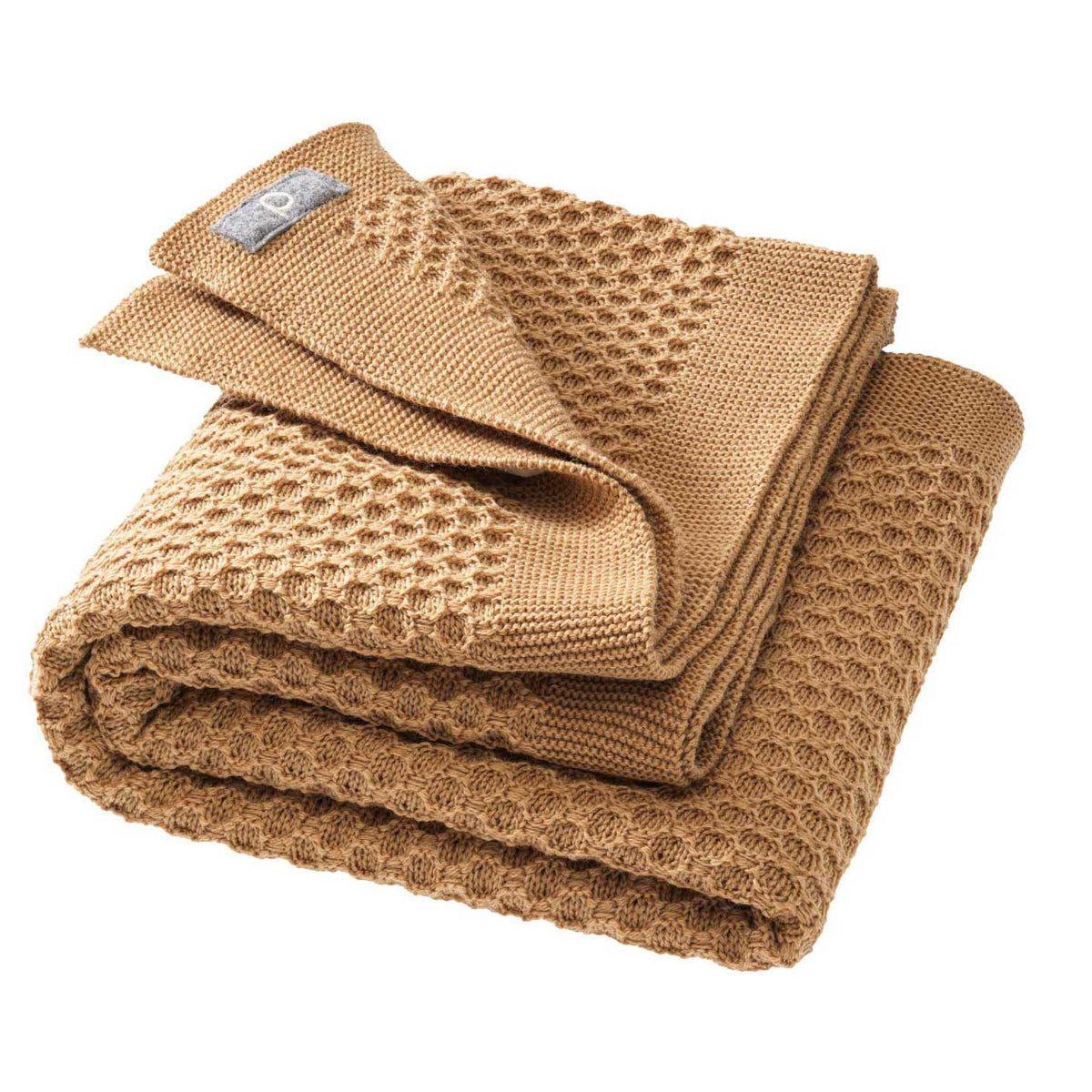 Coperta in lana merino biologica Nido d'ape - Colori vari