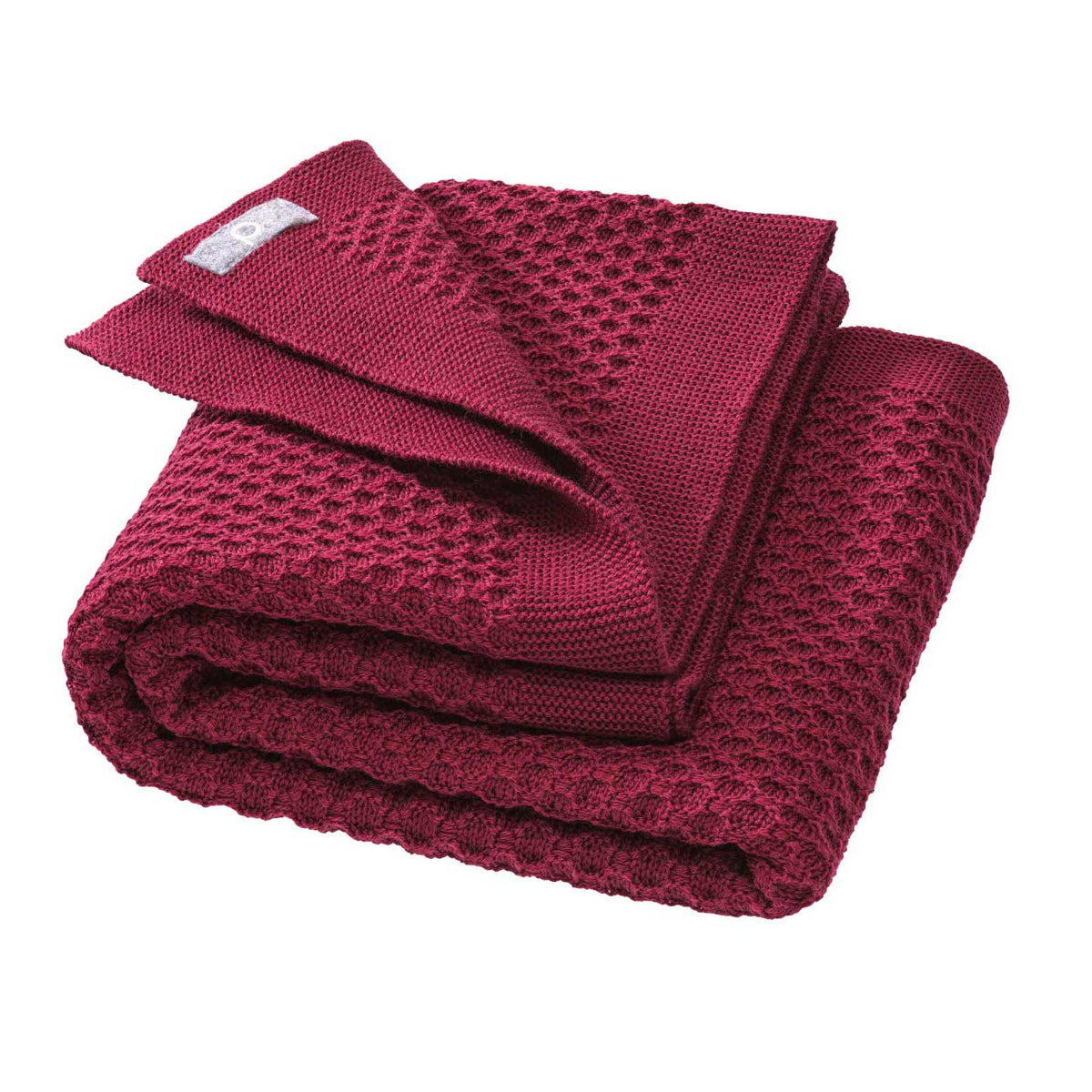 Coperta in lana merino biologica Nido d'ape - Colori vari