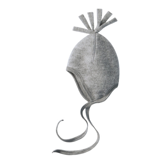 Cuffietta in pile di lana merino Grigio