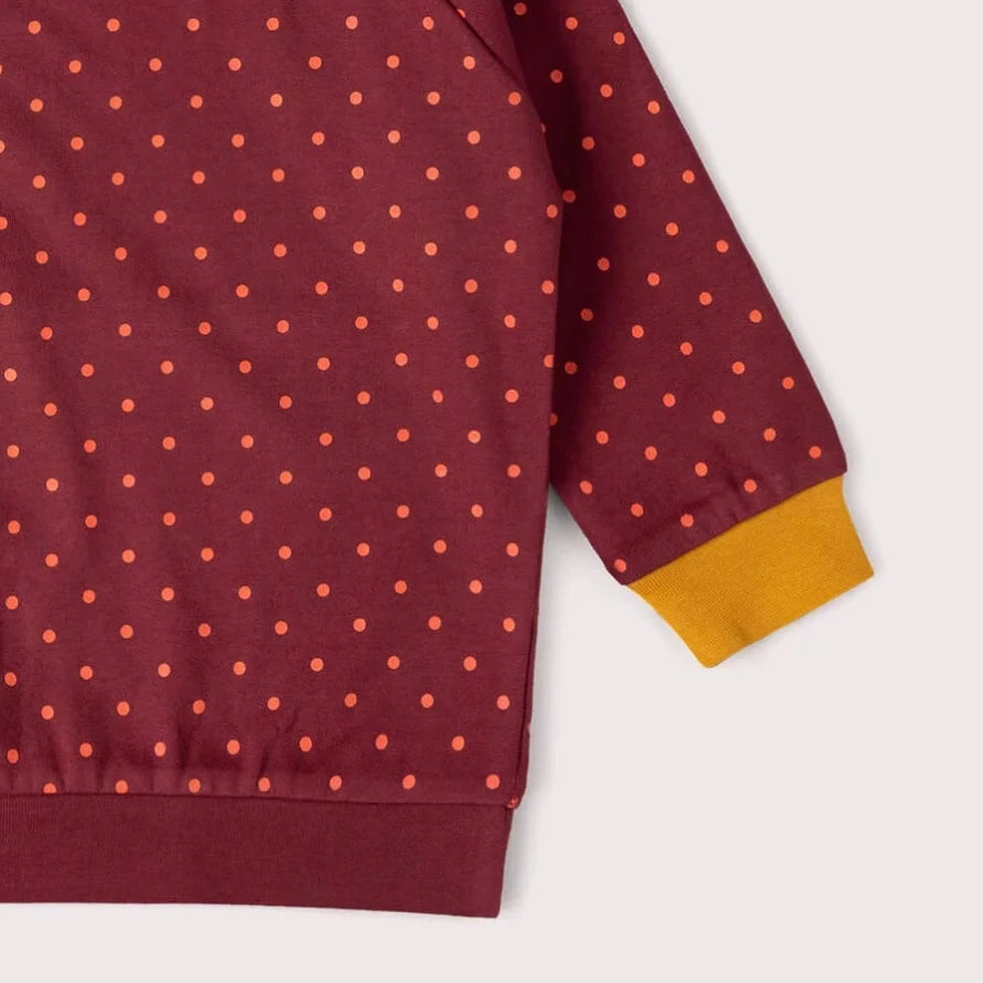 Felpa in Cotone Biologico - Pois