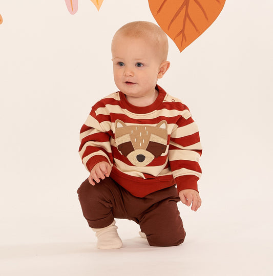 Felpa in Cotone Biologico Woodland - Terracotta