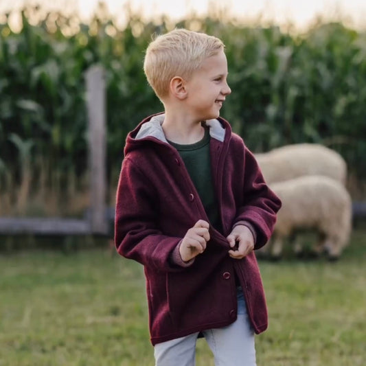 Giacca in lana cotta biologica - Ribes