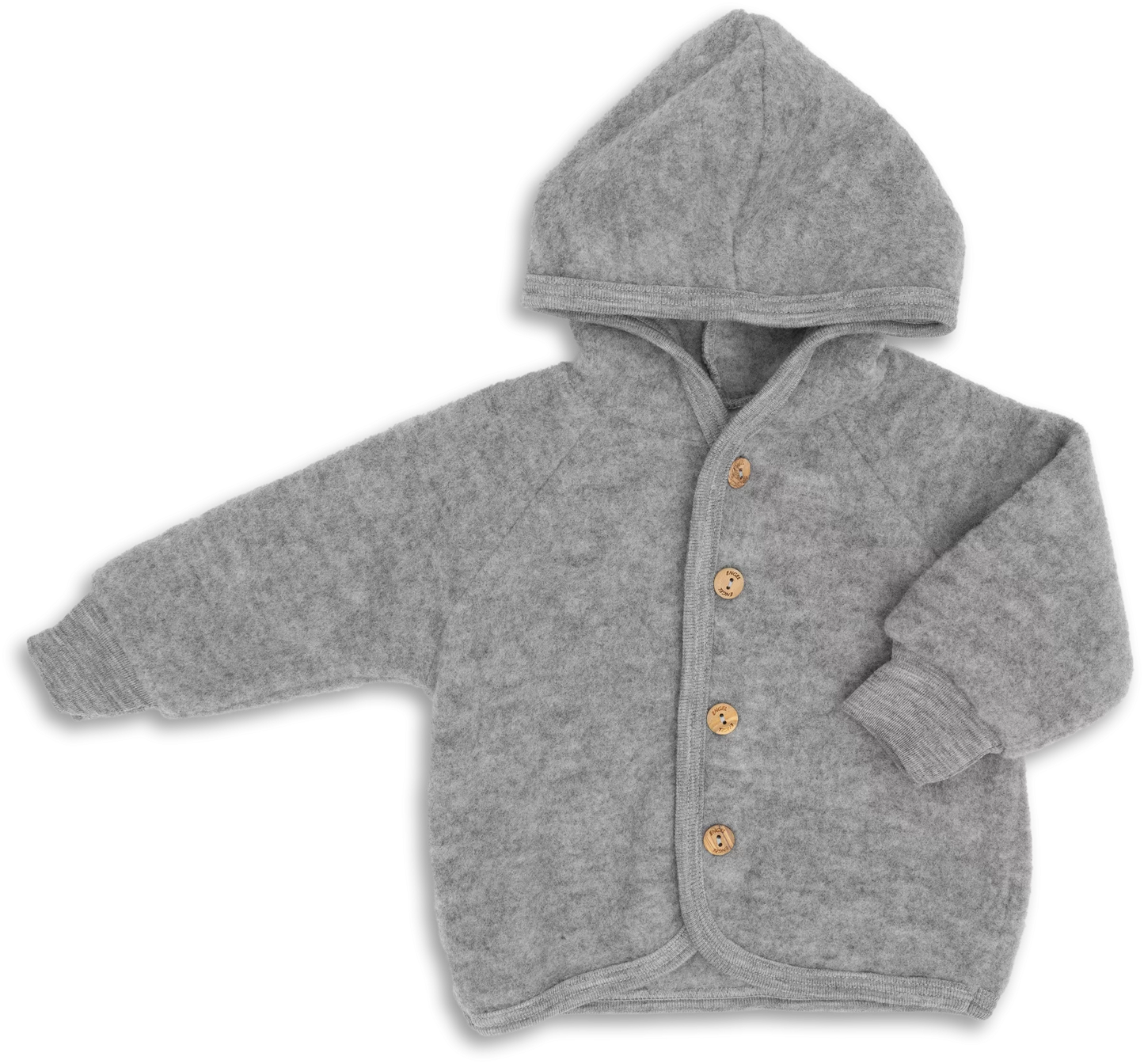 PREORDINE - Giacca in pile di lana biologica - Grigio