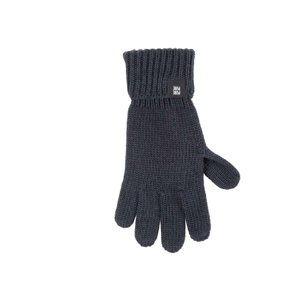 Guanti in Lana Cotone e Seta - Antracite