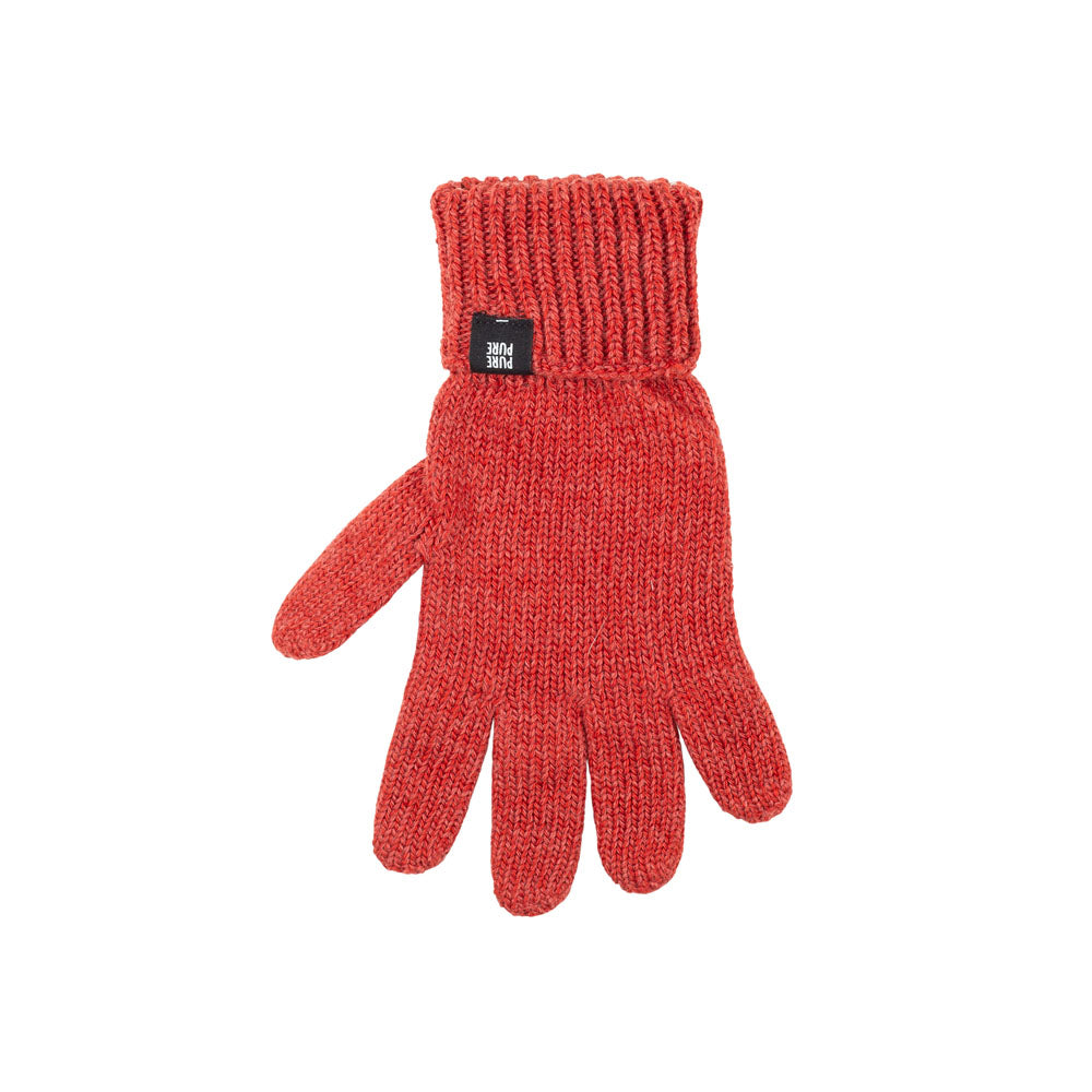 Guanti in Lana Cotone e Seta - Rosso