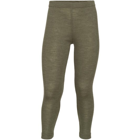 Leggings in lana seta Oliva