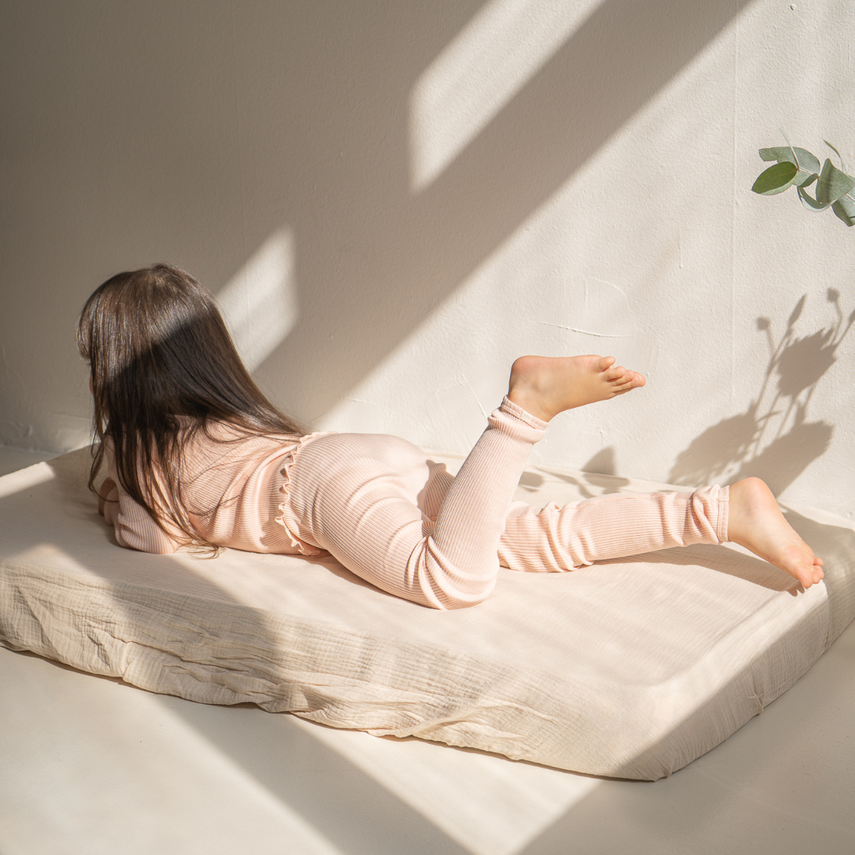 Leggings in Seta e Cotone - Rosa