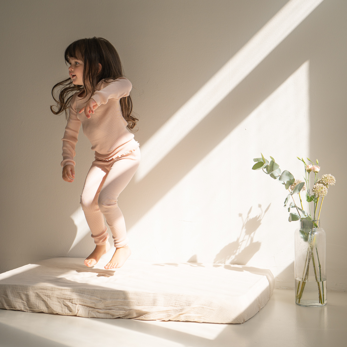 Leggings in Seta e Cotone - Rosa