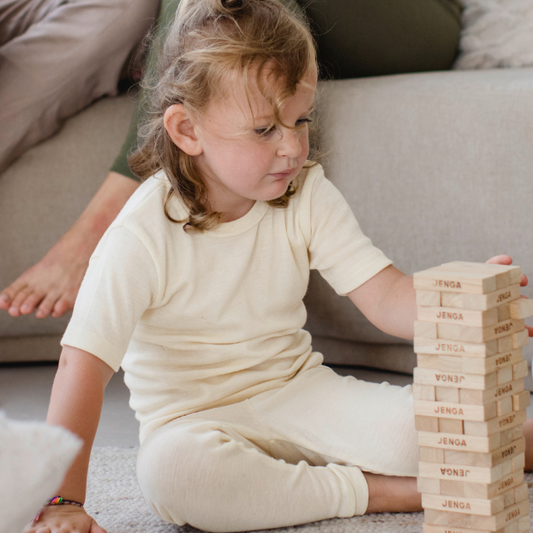 Maglia manica corta lana seta Bianco