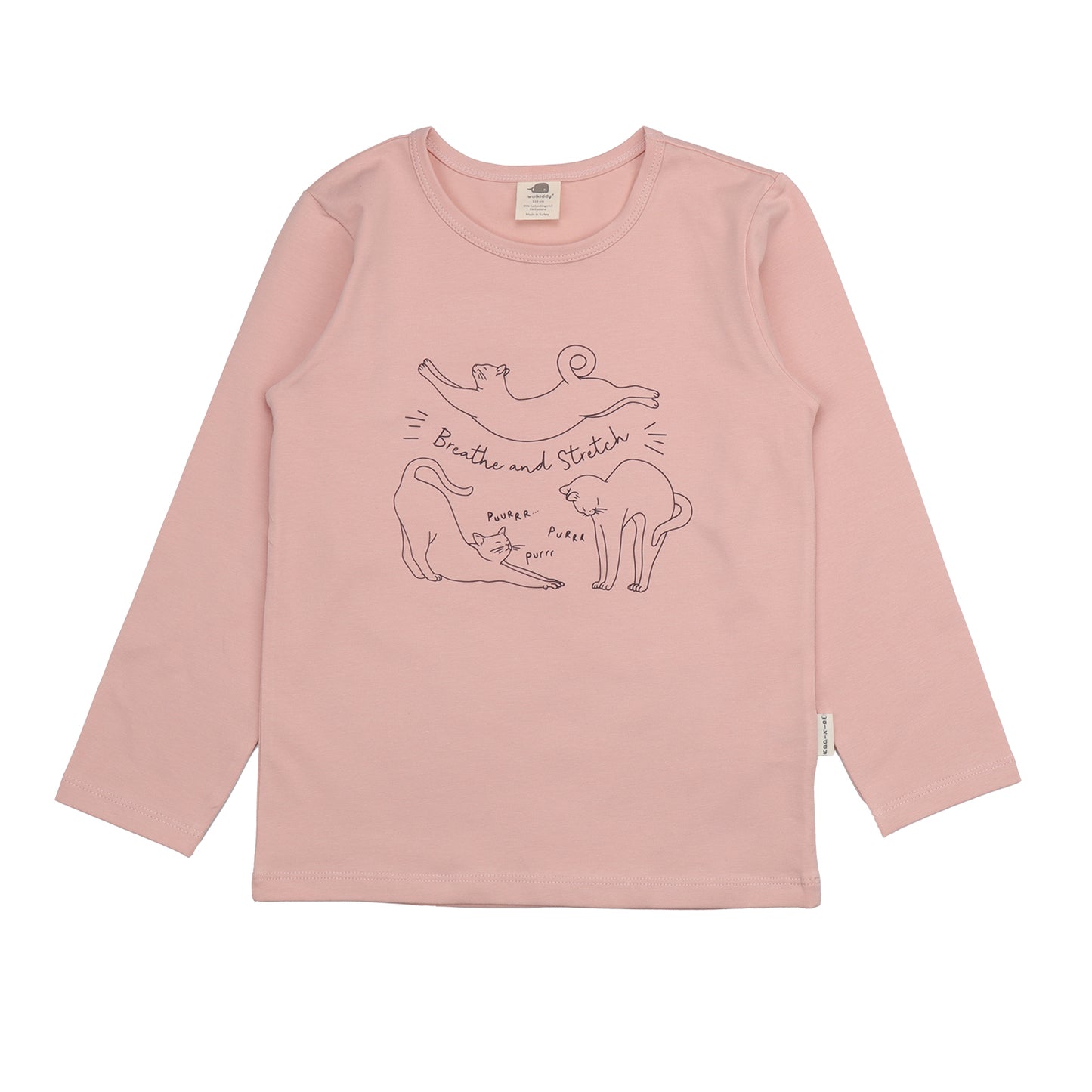 Maglia a maniche lunghe in Cotone Biologico - Gatti